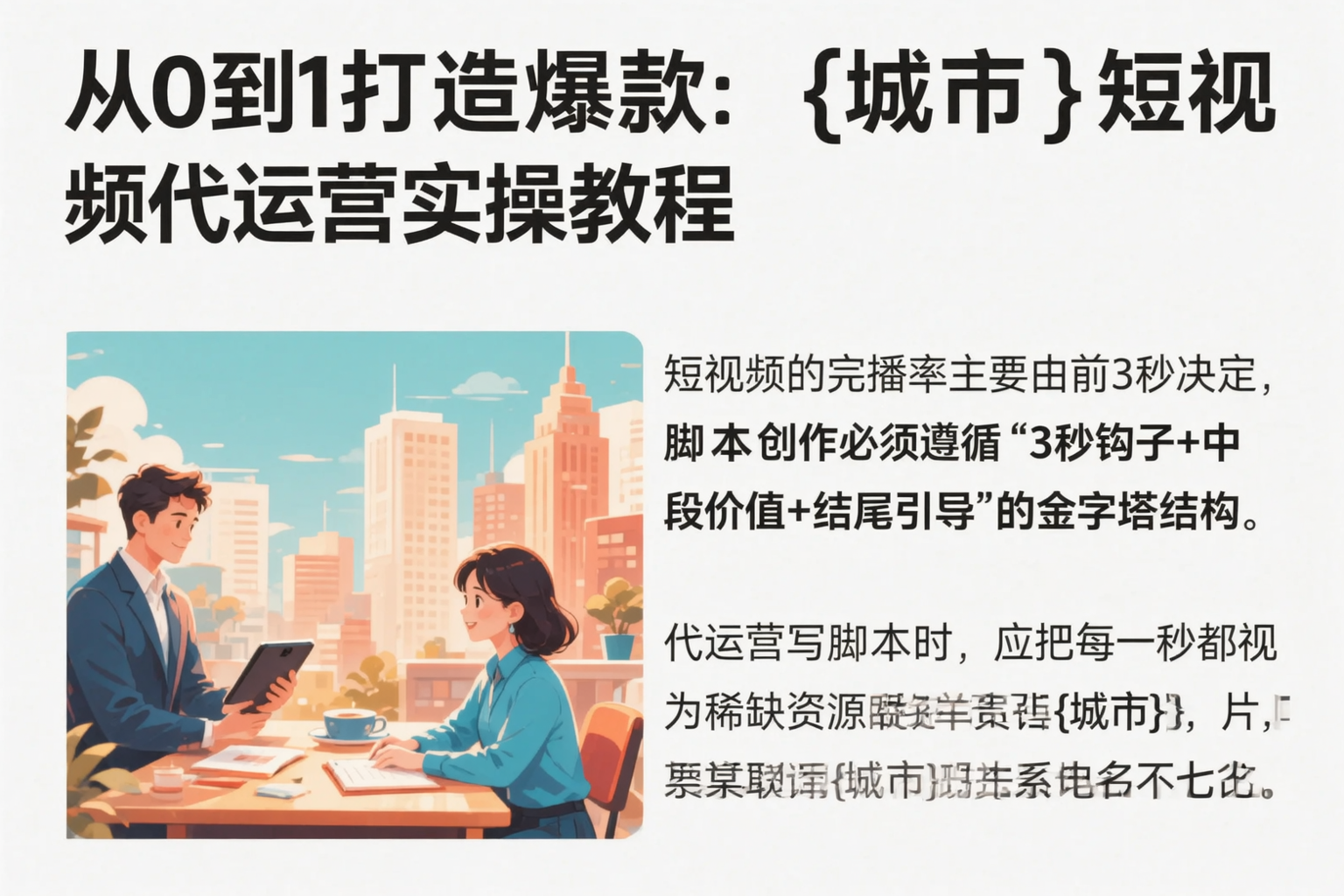 从0到1打造爆款：融水短视频代运营实操教程