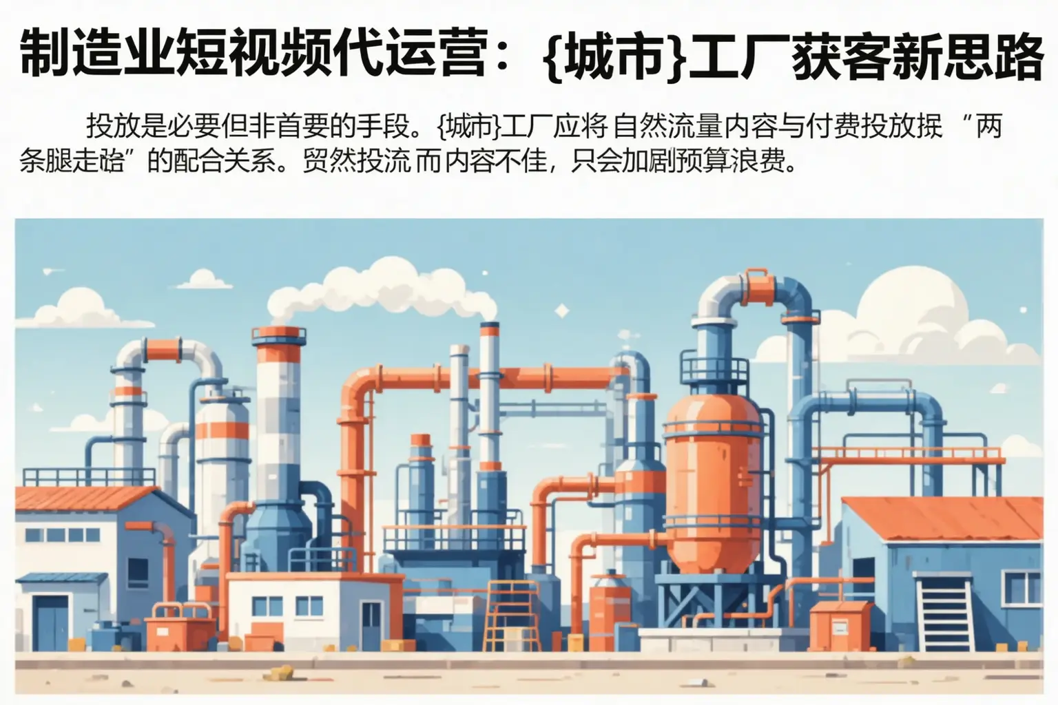 制造业短视频代运营:融水工厂获客新思路
