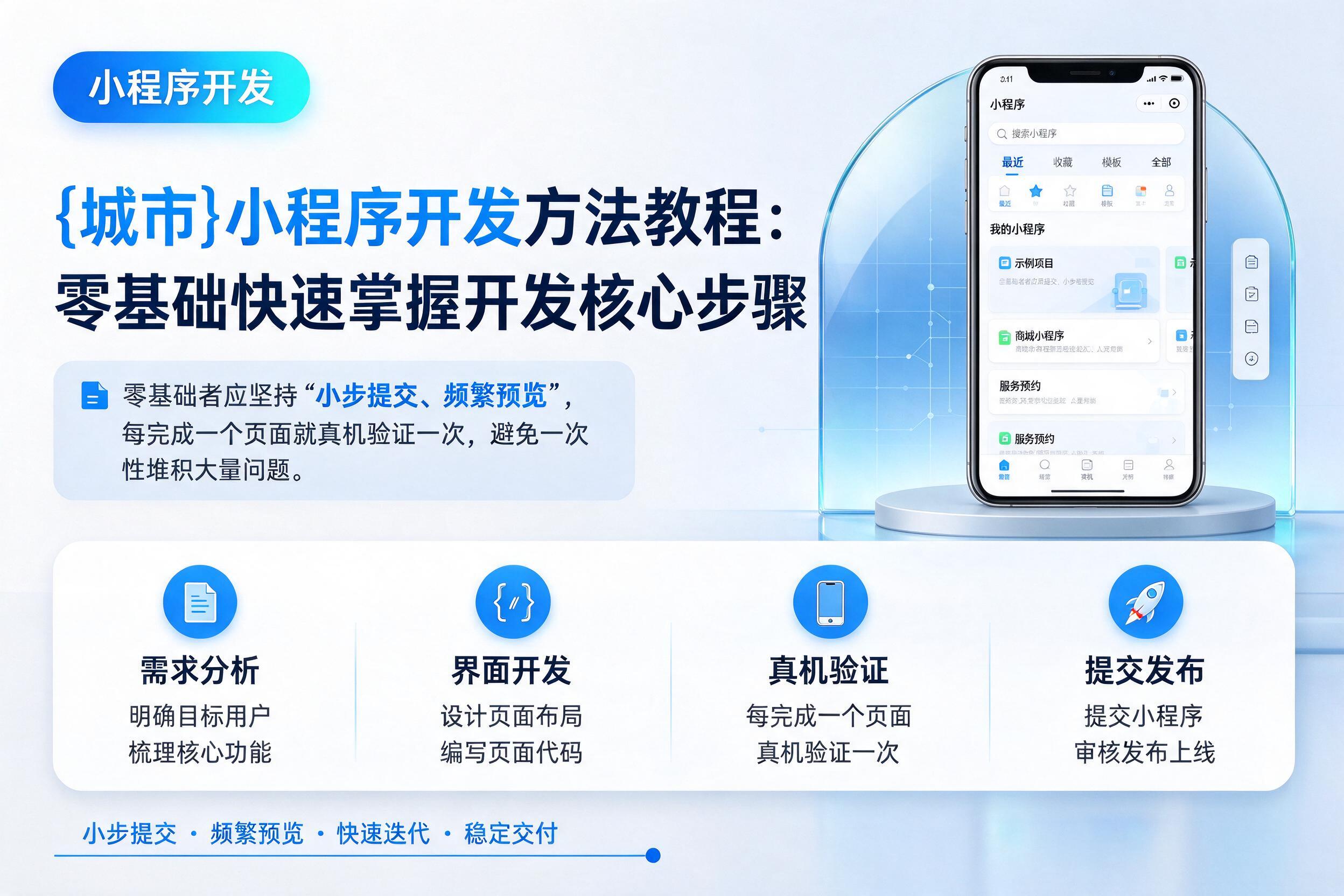 融水小程序开发方法教程:零基础快速掌握开发核心步骤